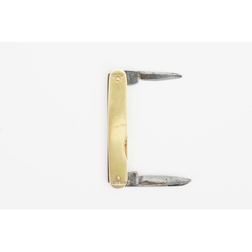 141 - An 18ct Gold Asprey of London pen knife. Weight approx. 13.9g.