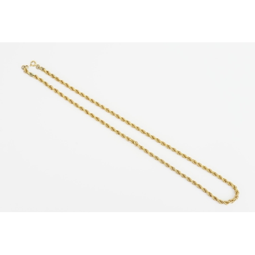 157 - A Gold plated Hoop Chain Necklace.