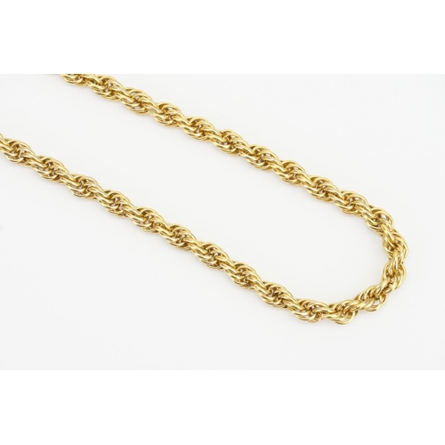 157 - A Gold plated Hoop Chain Necklace.