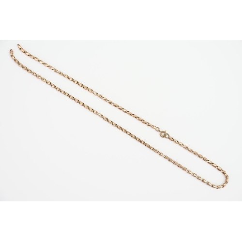 168 - A 9ct Gold Chain. Length 46cms. Weighing: 7.3 grams.