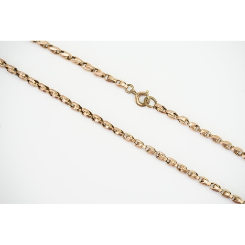 168 - A 9ct Gold Chain. Length 46cms. Weighing: 7.3 grams.