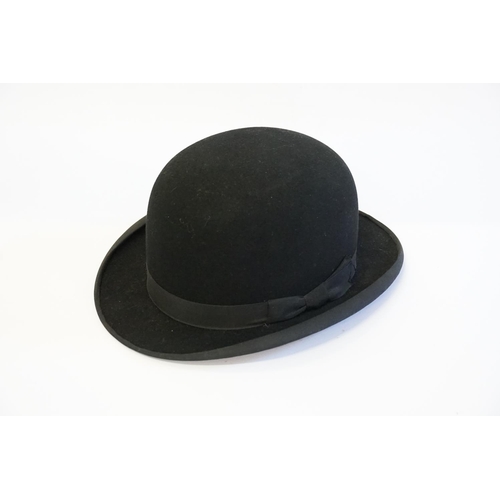 316 - A Gentleman's Falcon Bowler Hat with edge trim.