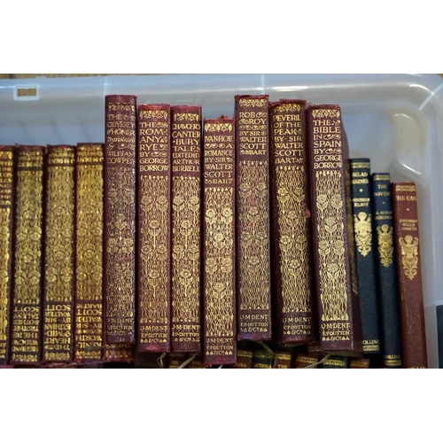 273 - A Large collection of Everyman's Library to include Scott, Jane Austen, Robert Louis Stevenson and o... 