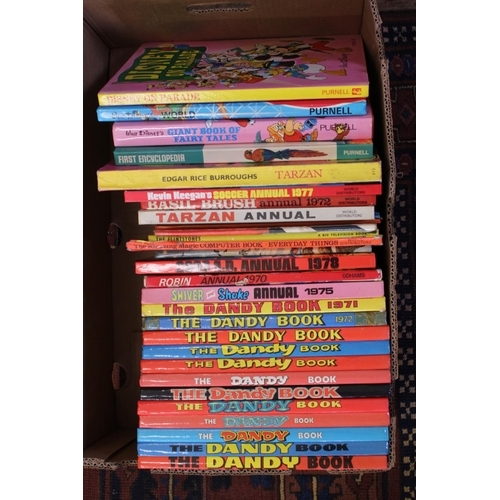 275 - A Large Collection of Children's Books Mostly Annuals to include Dandy, Tarzan, Rupert Bear, Basil B... 