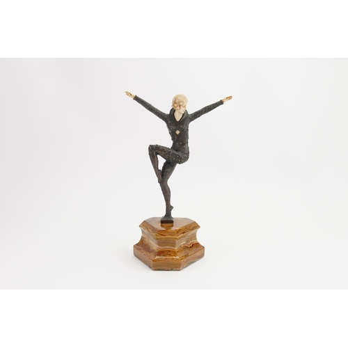 288 - A Resin Study of a Young Girl on a plinth 'The Dancer'. (AF).