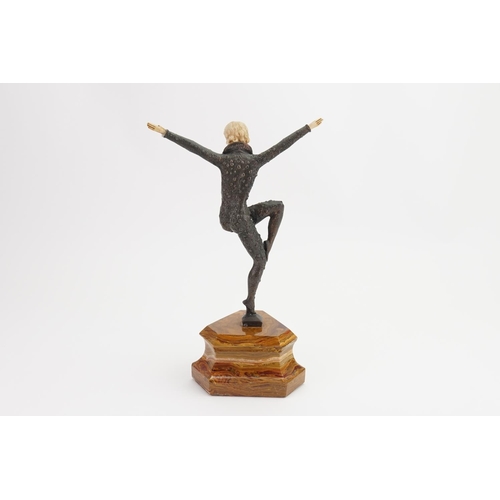 288 - A Resin Study of a Young Girl on a plinth 'The Dancer'. (AF).