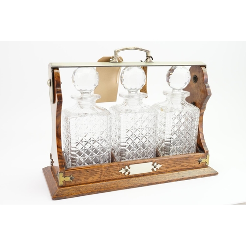 253 - A Three Bottle Decanter 