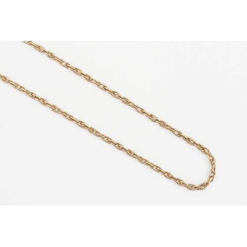 132 - A Fine 9ct Gold Necklace. Weighing: 7.3 grams. Measuring: 63.5cms long.