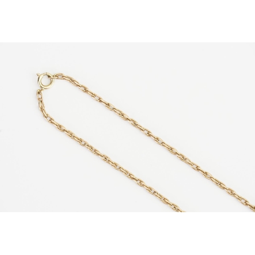 132 - A Fine 9ct Gold Necklace. Weighing: 7.3 grams. Measuring: 63.5cms long.