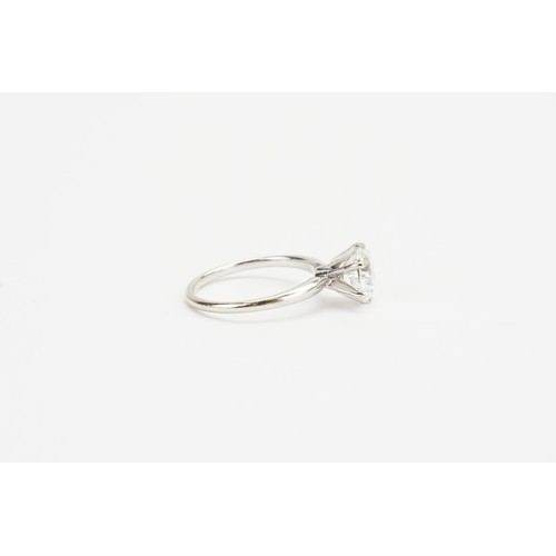 87 - A Beautiful 14ct Solitaire Diamond Ring, Diamond Size approx: 2ct. Ring Size: N. Weight: 2.5 grams.