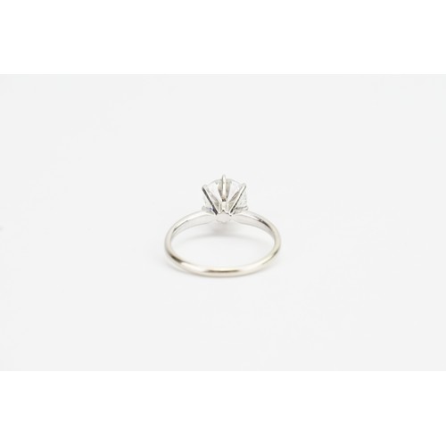 87 - A Beautiful 14ct Solitaire Diamond Ring, Diamond Size approx: 2ct. Ring Size: N. Weight: 2.5 grams.