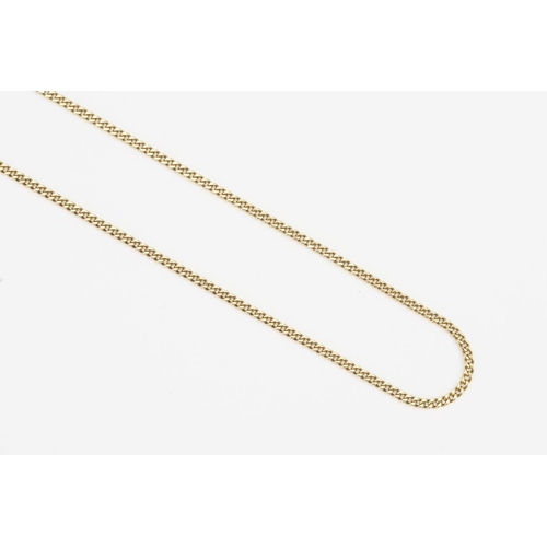 160 - An 18ct Gold Fine Chain. Weight: 7.2 grams. 56cms Long.