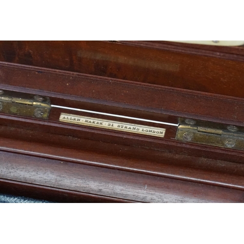 271 - A Lovely Gentleman's Mahogany Cased Travelling Vanity Case fitted with Mounted Bottles, Razors, Mirr... 