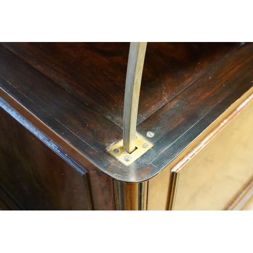 603 - A Mid Victorian Honduras Mahogany, Lift Top Map Chest, Fitted with 10 Drawers with Turned Knobs and ... 