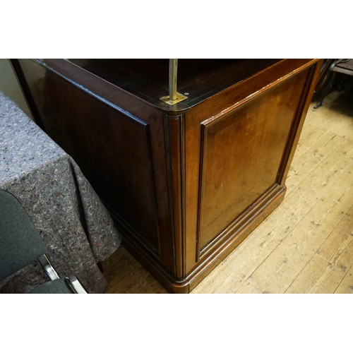 603 - A Mid Victorian Honduras Mahogany, Lift Top Map Chest, Fitted with 10 Drawers with Turned Knobs and ... 