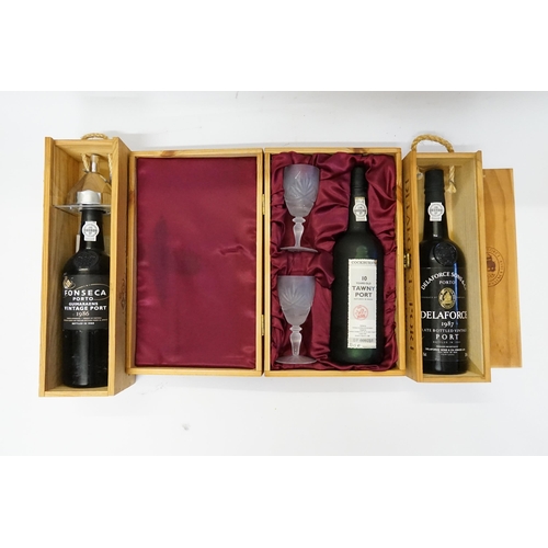 970 - Three Collectable Unopened Bottles of Port to include a 