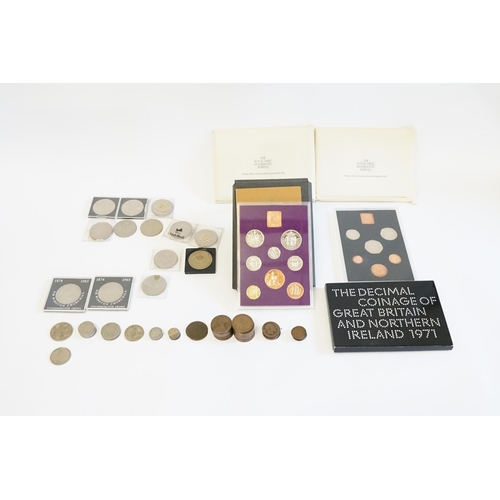 835 - A Collection of Coins to include a Last Day Set of Coins, a Royal Mint Decimal Coin Set, a collectio... 