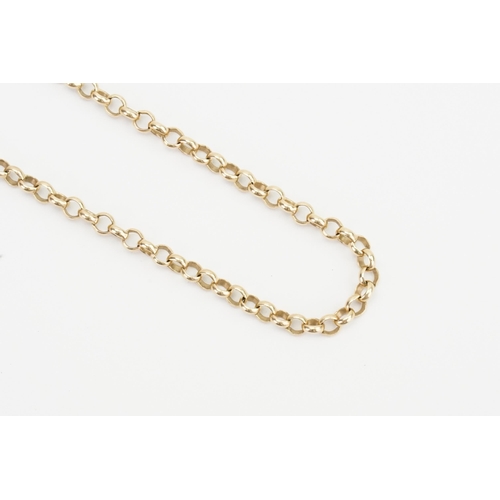 86 - A 9ct Gold Hoop Linked Bracelet. Measuring: 20cms Long. Weighing: 6 Grams.