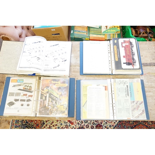 484 - 4 x Catalogue Albums to include Tri-ang Catalogues from No: 1-20 (No: 1 is Reproduction), Hornby Cat... 