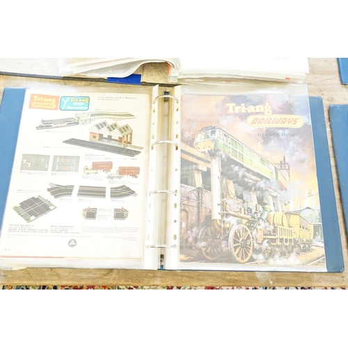 484 - 4 x Catalogue Albums to include Tri-ang Catalogues from No: 1-20 (No: 1 is Reproduction), Hornby Cat... 