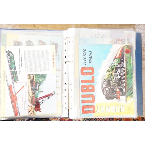 484 - 4 x Catalogue Albums to include Tri-ang Catalogues from No: 1-20 (No: 1 is Reproduction), Hornby Cat... 