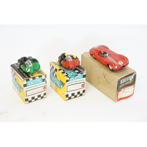 388 - Three Boxed 1960s Scalextric models to include a 