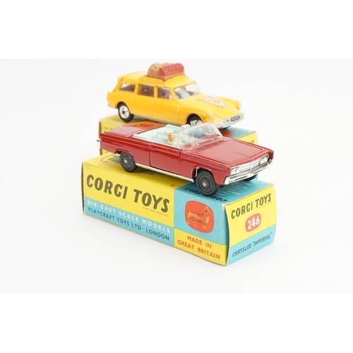 37 - A Pair of 1960s Boxed Corgi models to include No: 246 