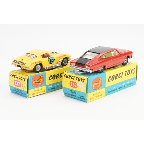 38 - A Pair of 1960s Boxed Corgi models to include No: 337 