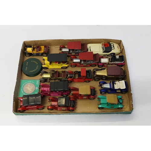 162 - A Tray of 14 Early 1960s Matchbox Models of Yesteryear along with a Corgi Jaguar XK120 all in Excell... 