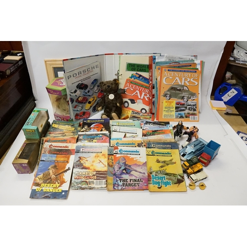 599 - A Large Box of Toys & Books to include a Dinky 