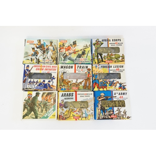 433 - 9 x Airfix Plastic Soldier Kits to include 