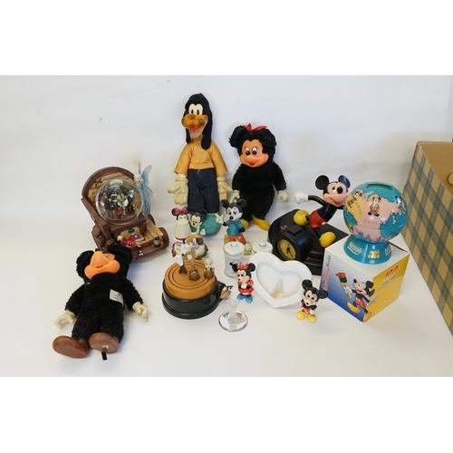 585 - A Collection of Walt Disney Toys to include Mickey Mouse, Donald Duck, Goofy, etc to include a Micke... 