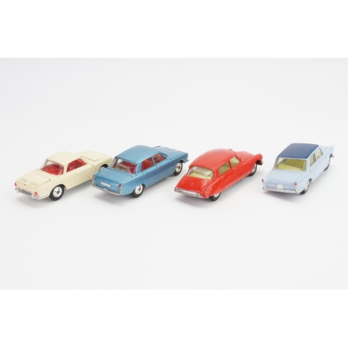 108 - A Tray of 4 x 1960s Corgi models to include a 