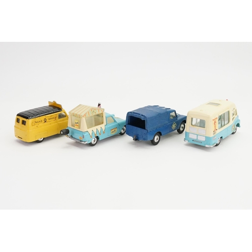 112 - A Tray of 4 x 1960s Corgi models to include a 