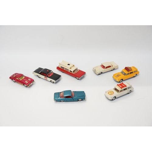 114 - A Tray of 7 x 1960s Corgi models to include a 