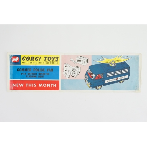 137 - An Original Shop Display Poster advertising the Corgi No: 464 