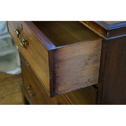 591 - A Victorian Mahogany Straight Front Chest with Two Short over Three Long Drawers, Resting on Bracket... 