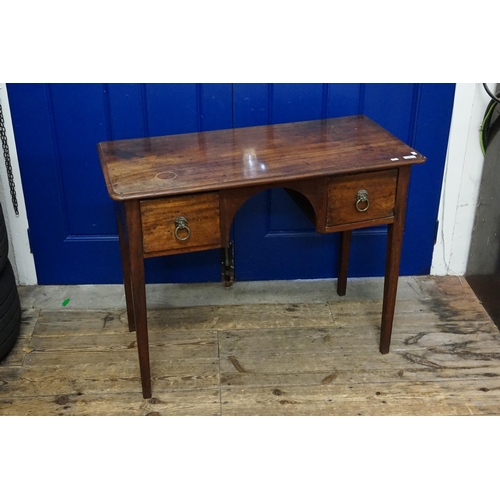 597 - A Georgian Design Knee Holed Section Dressing Table fitted with Brass Lions Head Ring Pulls & restin... 