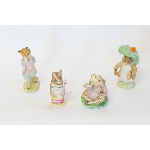 492 - A Collection of 4 x Beswick Beatrix Potter Brown Back Stamped Figures to include 