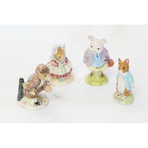 494 - A Collection of 3 x Beswick Beatrix Potter Brown Back Stamped Figures to include 