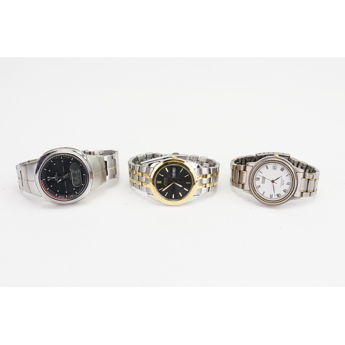 292 - A collection of three gentleman’s watches, to include a Seiko.