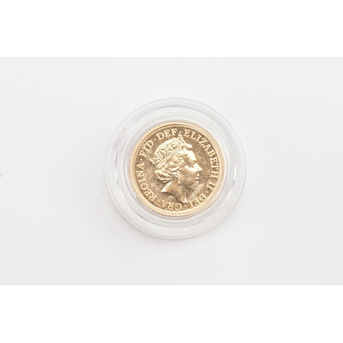 366 - A 2018 Queen Elizabeth II fifth head Sovereign, St George on reverse, minted in London. In proof cas... 