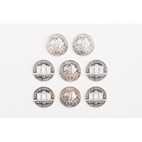 447 - A Collection of Eight 2013 1.50 Euro Silver 