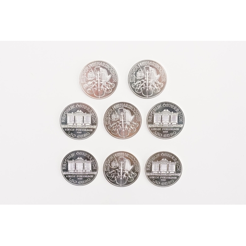 449 - A Collection of Eight 2013 1.50 Euro Silver 