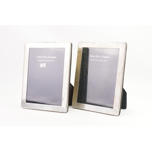 75 - A Pair of Rectangular Silver 