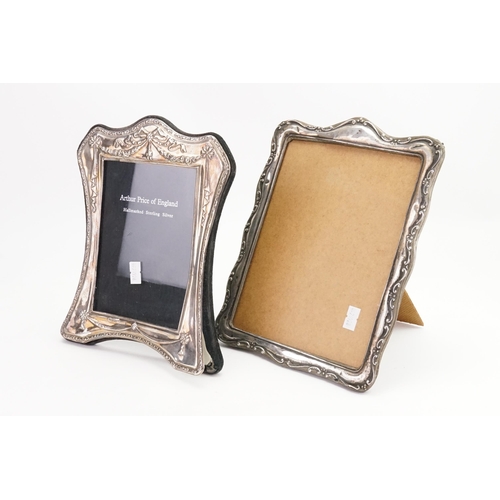 76 - An Antique Silver Photo Frame along with one other by 