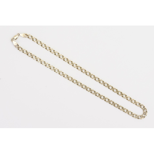 232 - A 9ct Gold Chain Link Necklace. Measuring: 46cms long. Weighing: 16.8 grams.