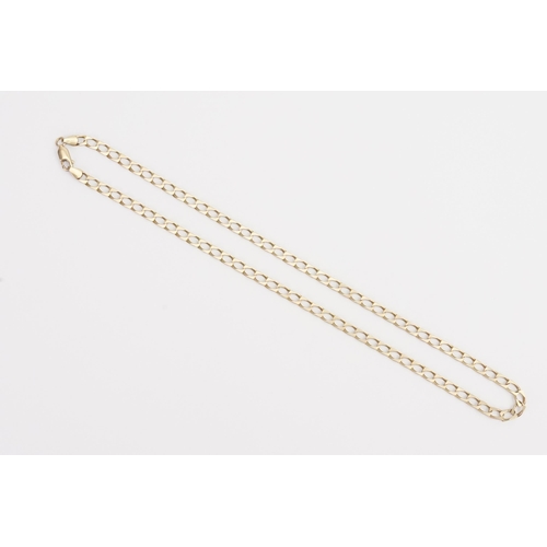 234 - A 9ct Gold Chain Link Necklace. Measuring: 54cms long. Weighing: 17.8 grams.