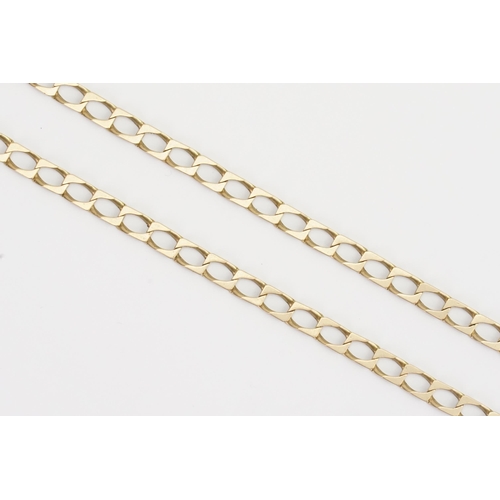 234 - A 9ct Gold Chain Link Necklace. Measuring: 54cms long. Weighing: 17.8 grams.