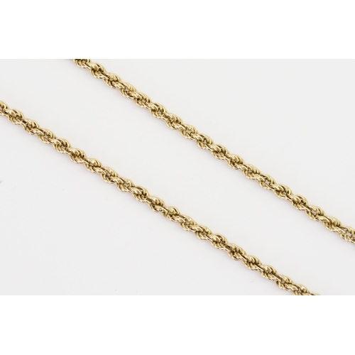 163 - A 9ct Gold chain link necklace. Weight 7.4g. Length 40cm.